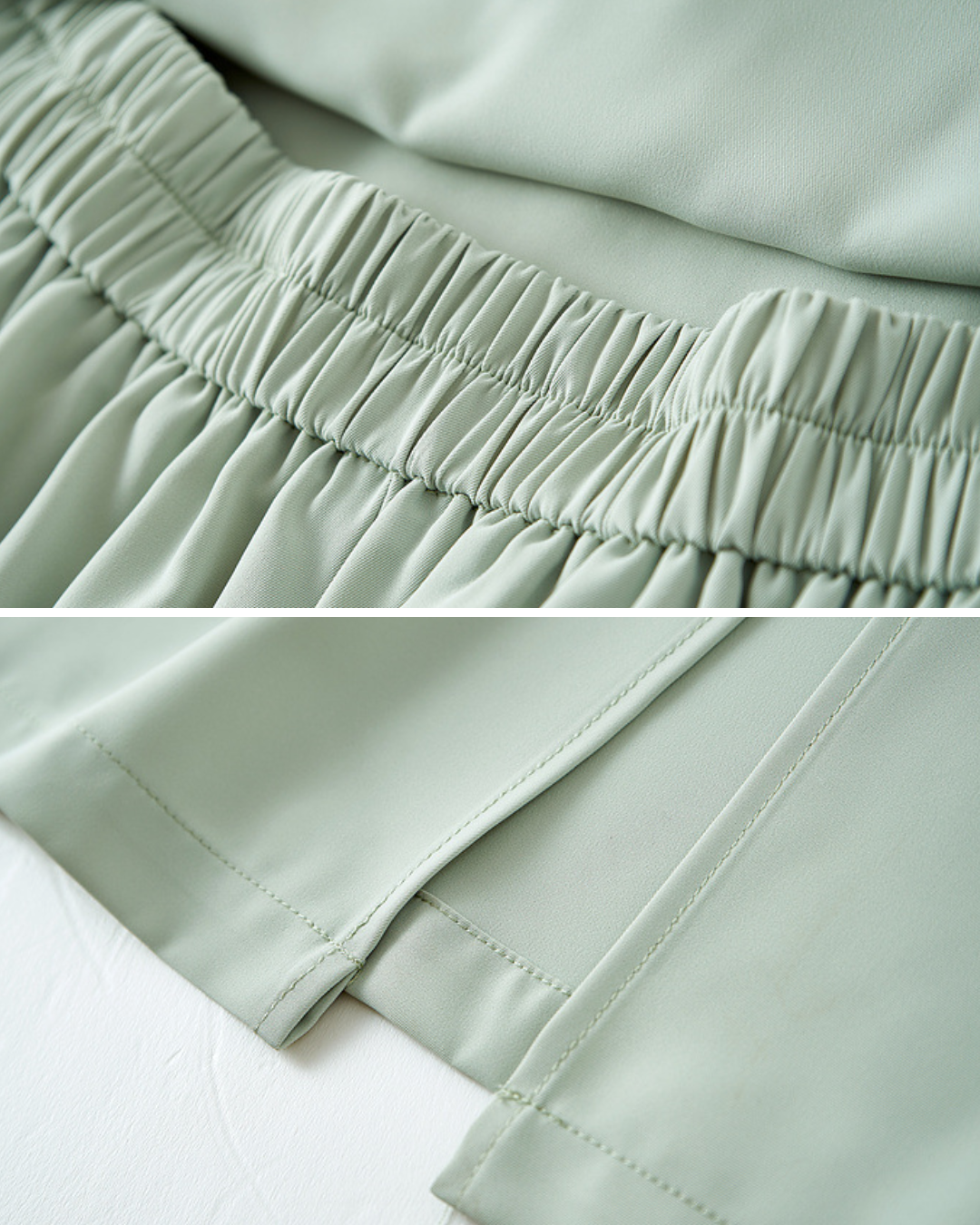 フェイクツーピース切り替えシャツワンピース 2432