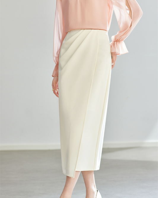 バックスリットドレープラップスカート 2456