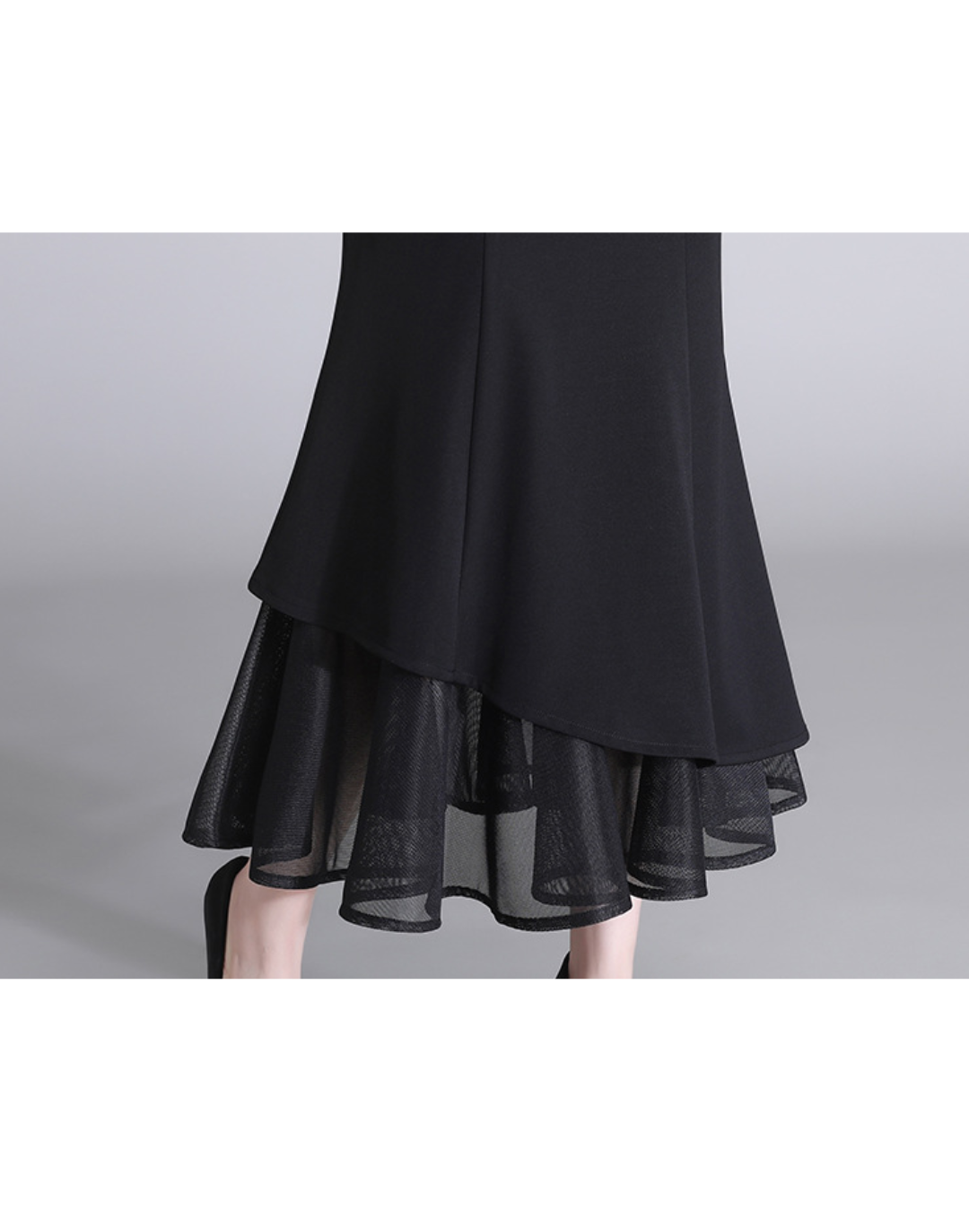 アシンメトリーフィッシュテールスカート 2336