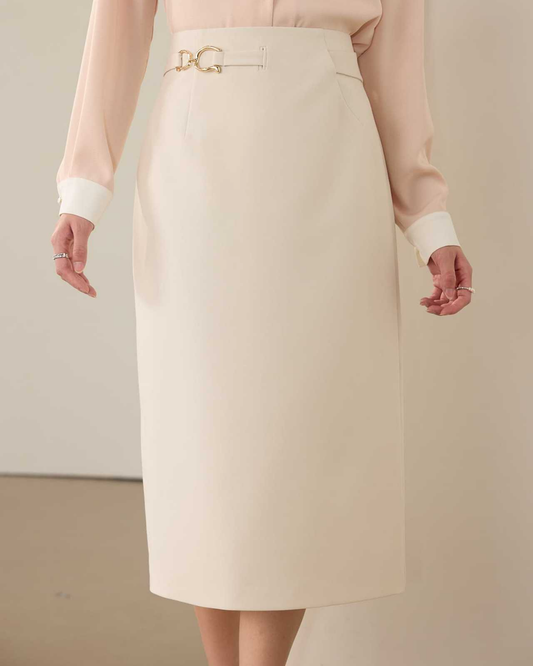 ハイウエストバックルヒップスカート 2452